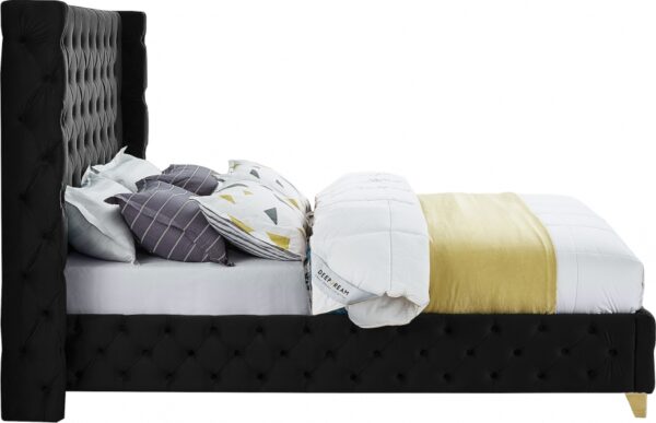 Savan Velvet Upholstered Bed