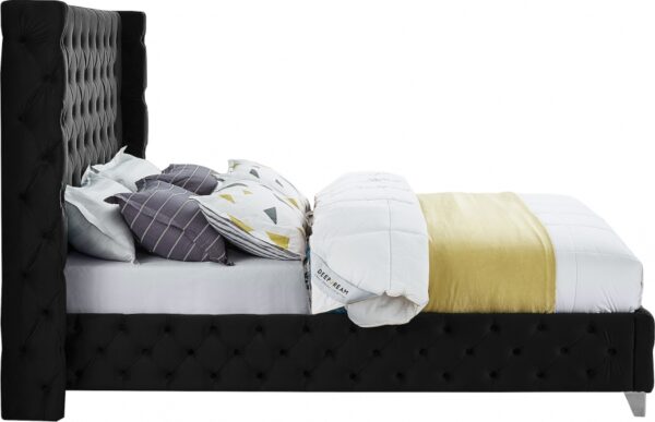 Savan Velvet Upholstered Bed