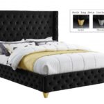 Savan Velvet Upholstered Bed