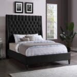 Fritz Velvet Upholstered Bed