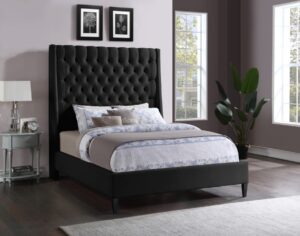 Fritz Velvet Upholstered Bed