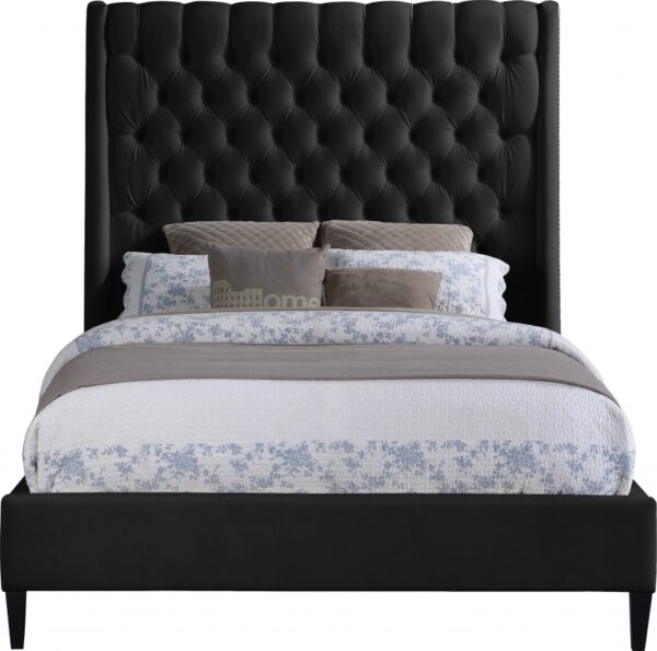 Fritz Velvet Upholstered Bed
