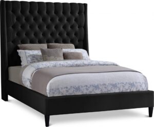 Fritz Velvet Upholstered Bed