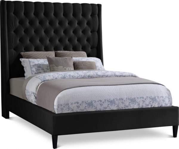Fritz Velvet Upholstered Bed