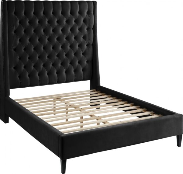 Fritz Velvet Upholstered Bed