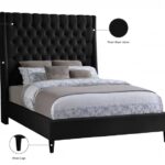 Fritz Velvet Upholstered Bed