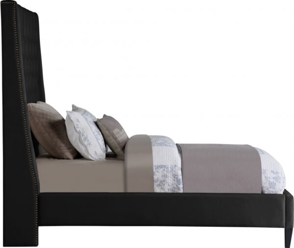 Fritz Velvet Upholstered Twin Bed