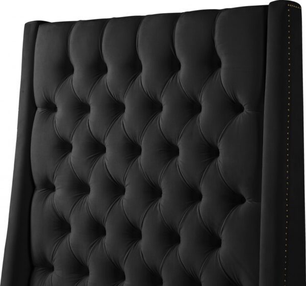 Fritz Velvet Upholstered Twin Bed