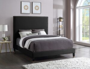 Harlie Velvet Upholstered Bed