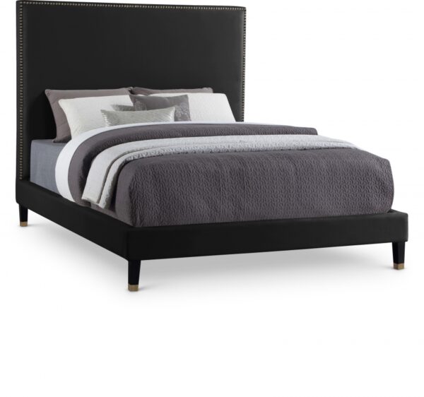 Harlie Velvet Upholstered Bed