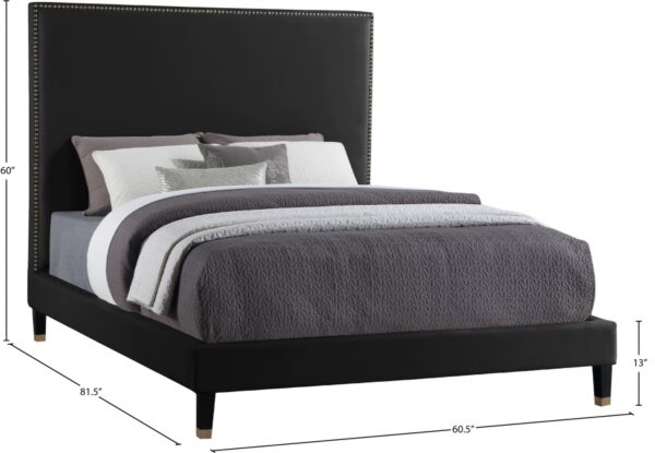 Harlie Velvet Upholstered Bed