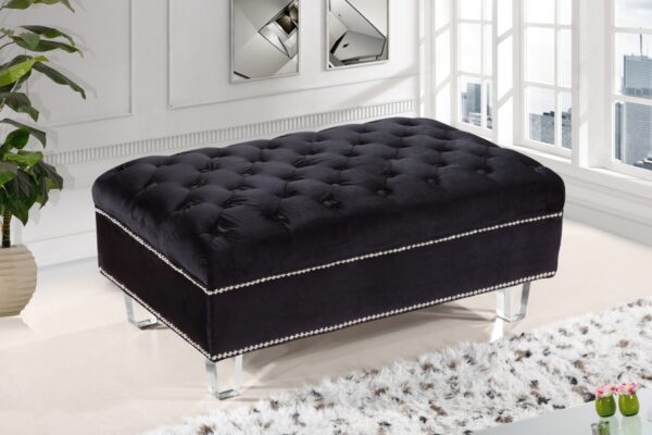 Lucas Velvet Upholstered Ottoman