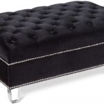 Lucas Velvet Upholstered Ottoman
