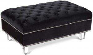 Lucas Velvet Upholstered Ottoman