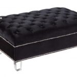 Lucas Velvet Upholstered Ottoman