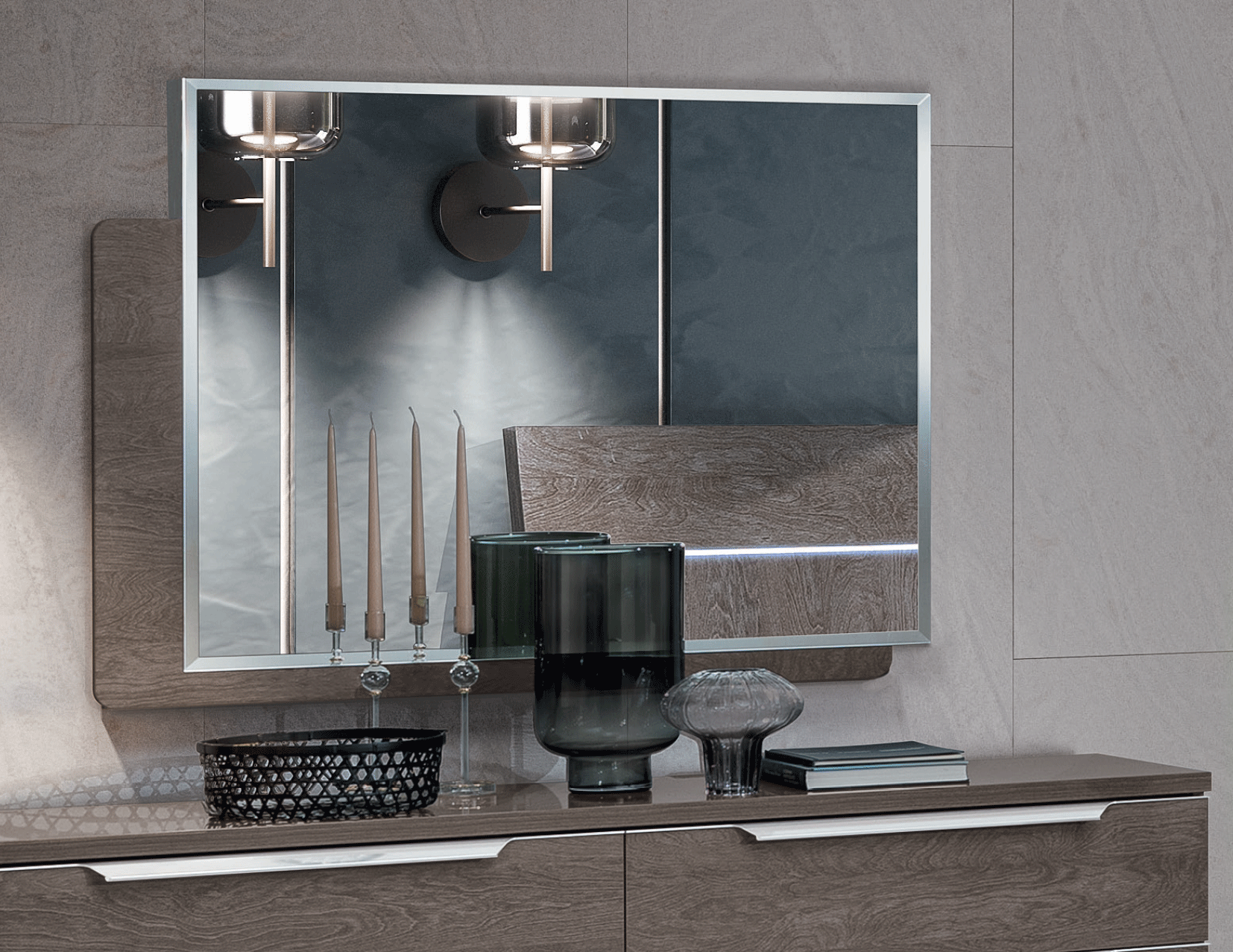 Platinum Mirror Silver Birch