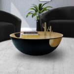 Doma Glass Top And Iron Base Coffee Table