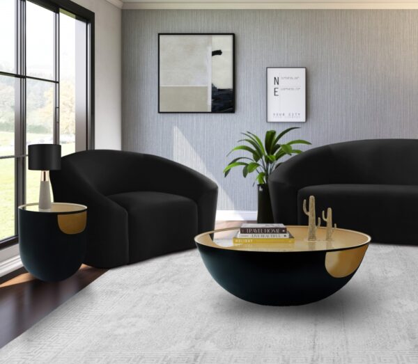 Doma Glass Top And Iron Base Coffee Table