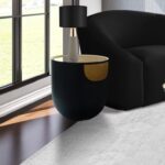 Doma Glass Top And Iron Base End / Side Table