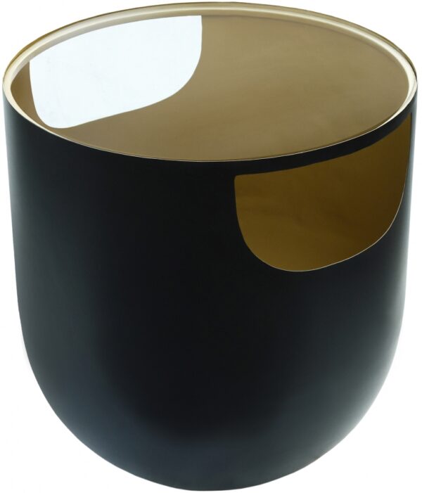 Doma Glass Top And Iron Base End / Side Table