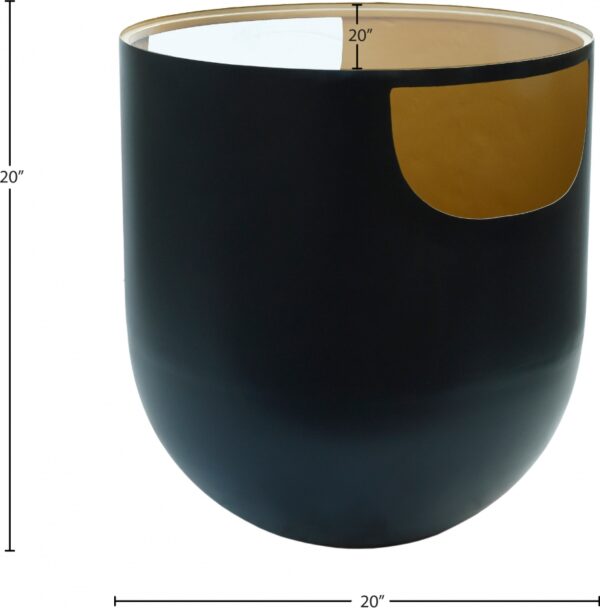 Doma Glass Top And Iron Base End / Side Table