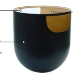 Doma Glass Top And Iron Base End / Side Table
