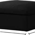 Serene Linen Textured Fabric Upholstered Deluxe Comfort Modular Ottoman
