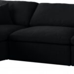 Serene 119" Linen Textured Fabric Upholstered Deluxe Comfort 4pc. Modular Sectional