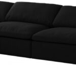 Serene 158" Linen Textured Fabric Upholstered Deluxe Comfort 5pc. Modular Sectional