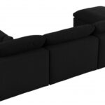 Serene 158" Linen Textured Fabric Upholstered Deluxe Comfort 7pc. Modular Sectional