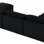 Serene 158" Linen Textured Fabric Upholstered Deluxe Comfort 7pc. Modular Sectional