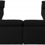 Serene 158" Linen Textured Fabric Upholstered Deluxe Comfort 8pc. Modular Sectional