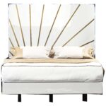 Oro White Qs Bed w/Light