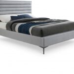 Hunter Linen Textured Fabric Upholstered Bed