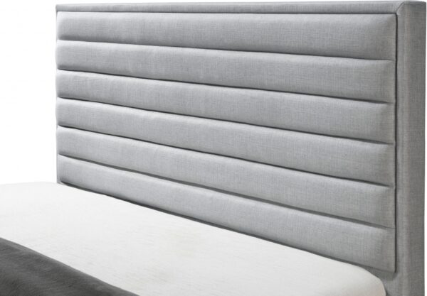 Hunter Linen Textured Fabric Upholstered Bed