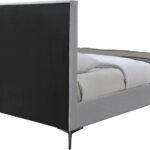 Hunter Linen Textured Fabric Upholstered Bed