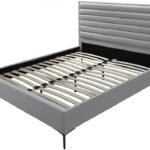 Hunter Linen Textured Fabric Upholstered Bed