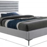 Hunter Linen Textured Fabric Upholstered Bed