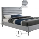Hunter Linen Textured Fabric Upholstered Bed