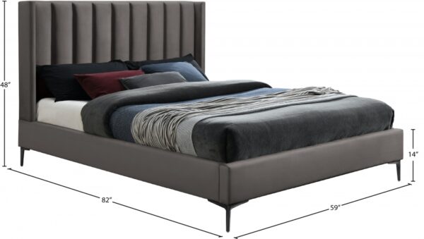 Nadia Velvet Upholstered Bed