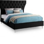 Kira Velvet Upholstered Bed