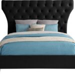 Kira Velvet Upholstered Bed