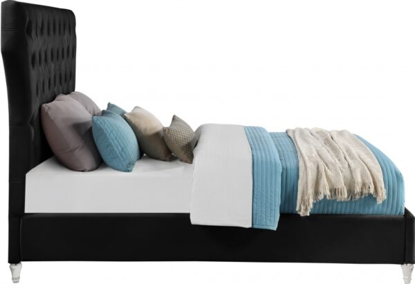 Kira Velvet Upholstered Bed