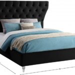 Kira Velvet Upholstered Bed