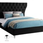 Kira Velvet Upholstered Bed
