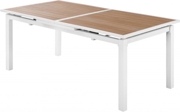 Nizuc 77" - 100.5" Aluminum Outdoor Patio Extendable Dining Table