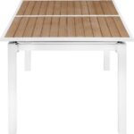 Nizuc 77" - 100.5" Aluminum Outdoor Patio Extendable Dining Table