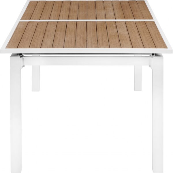 Nizuc 77" - 100.5" Aluminum Outdoor Patio Extendable Dining Table