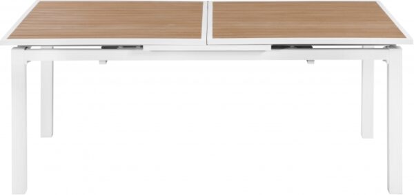 Nizuc 77" - 100.5" Aluminum Outdoor Patio Extendable Dining Table