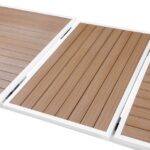 Nizuc 77" - 100.5" Aluminum Outdoor Patio Extendable Dining Table